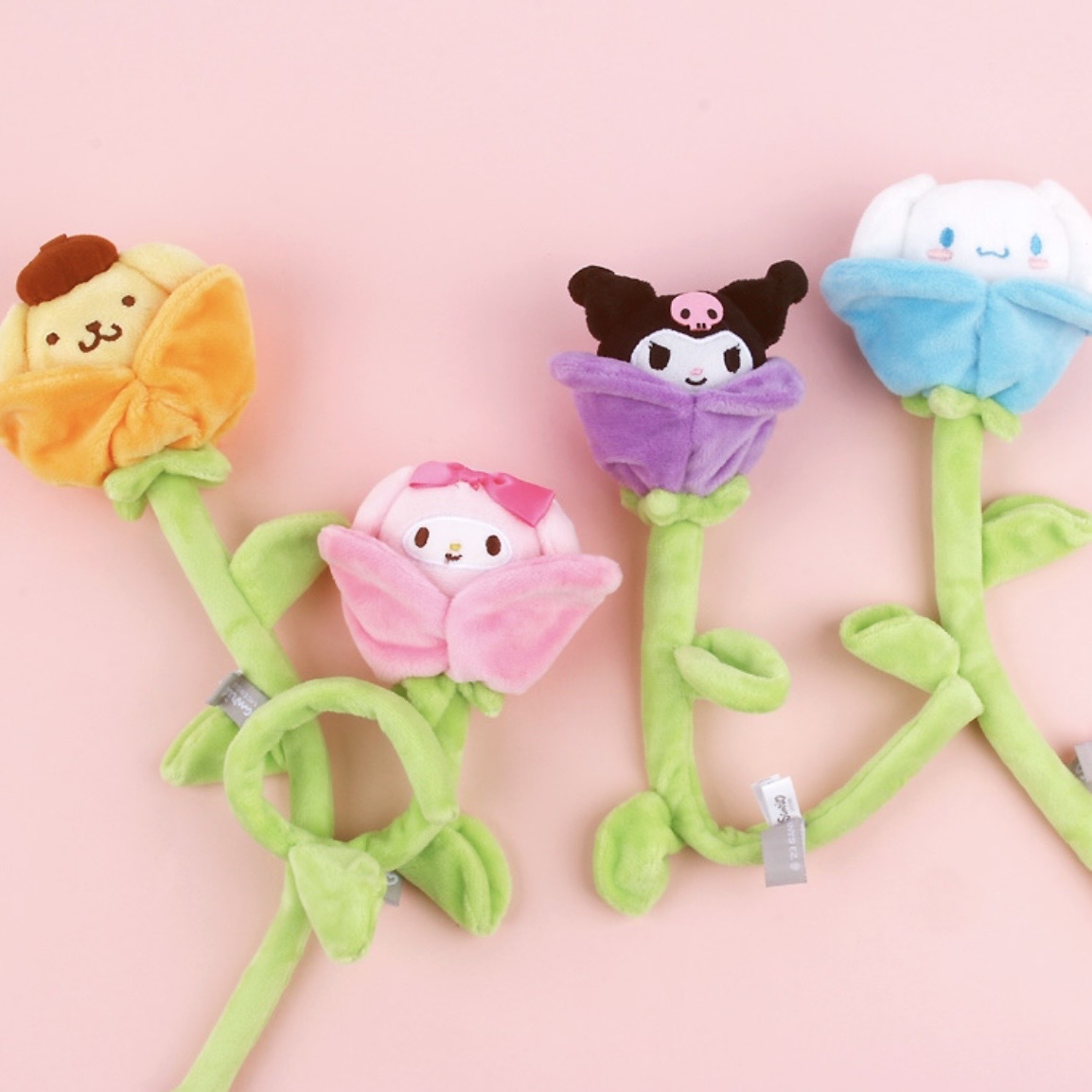 代購 SANRIO 三麗鷗 毛絨花朵 酷洛米 美樂蒂 大耳狗 布丁狗