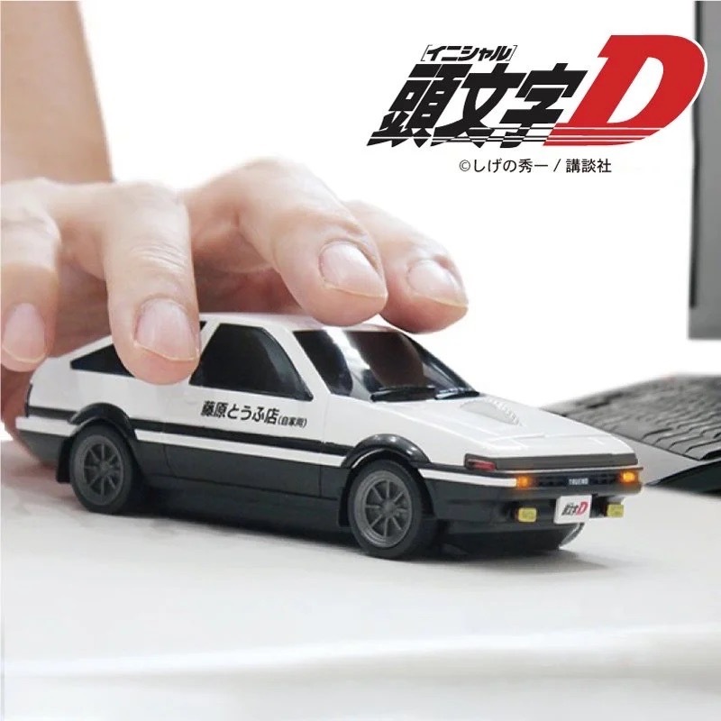 頭文字D TOYOTA AE86 Sprinter Trueno 藤原拓海 藤原豆腐店自駕用 無線滑鼠 電腦配件 / 預購