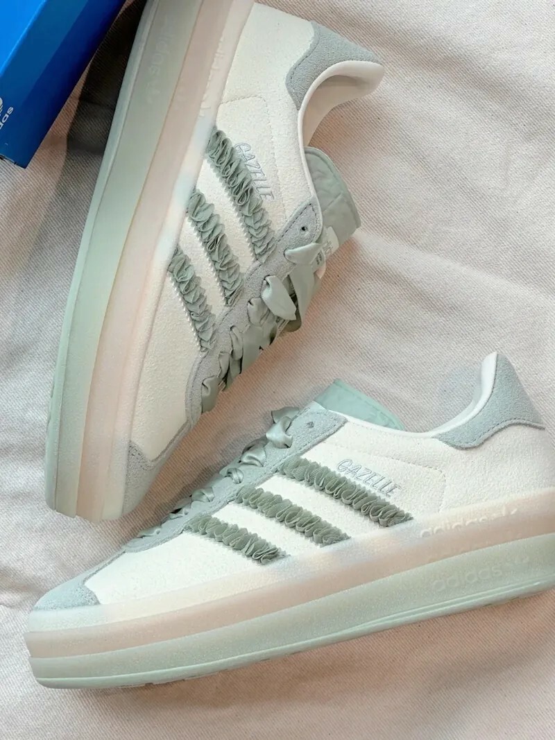 ADIDAS GAZELLE BOLD 厚底薄荷綠 芭蕾風