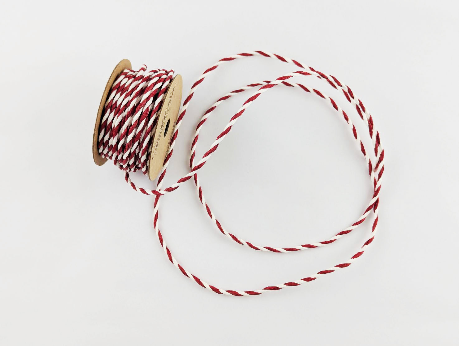紅白雙色3mm紙繩_5碼/捲_絕版Outlet