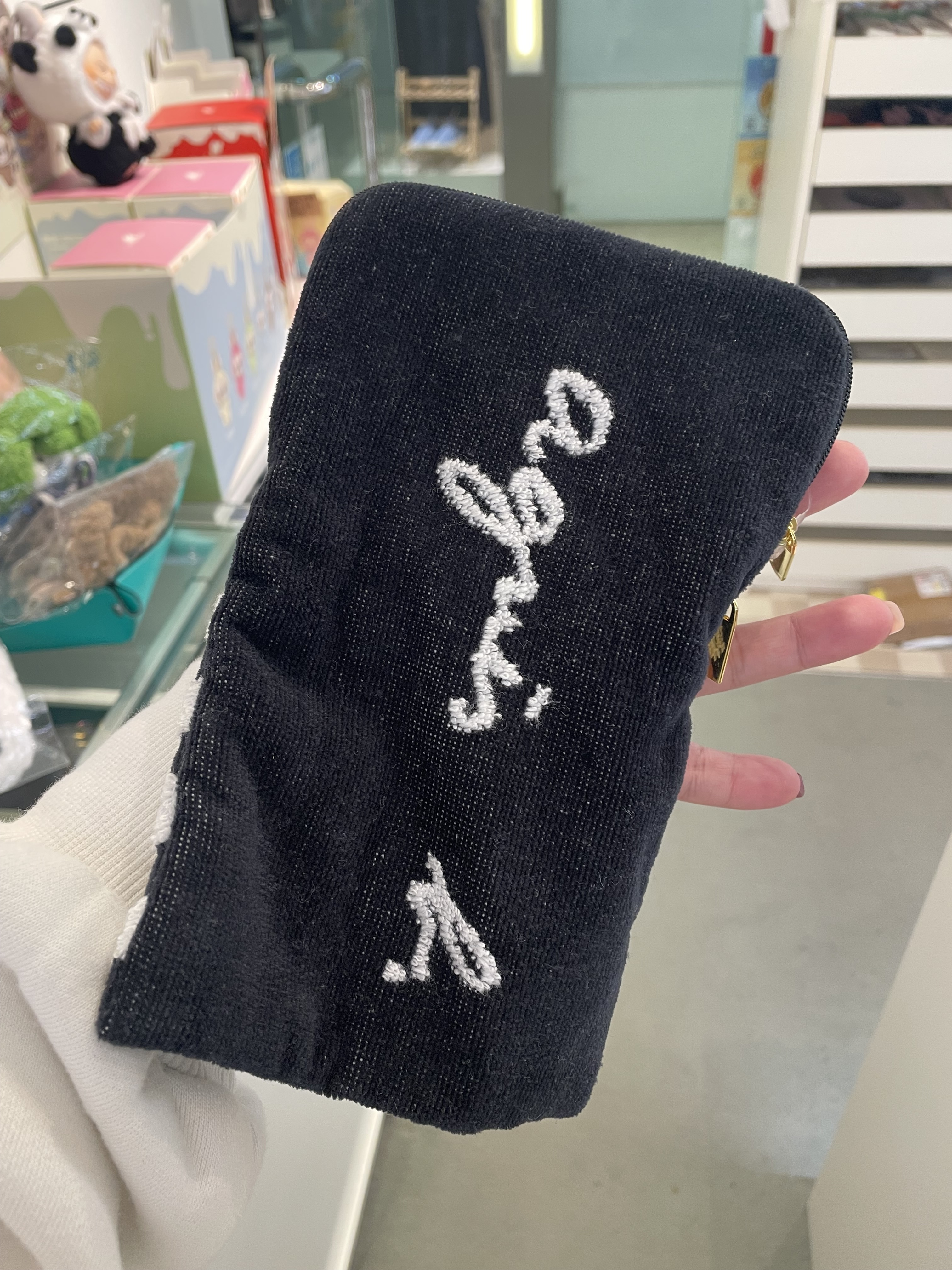 AGNES B 毛巾水樽套 雙面