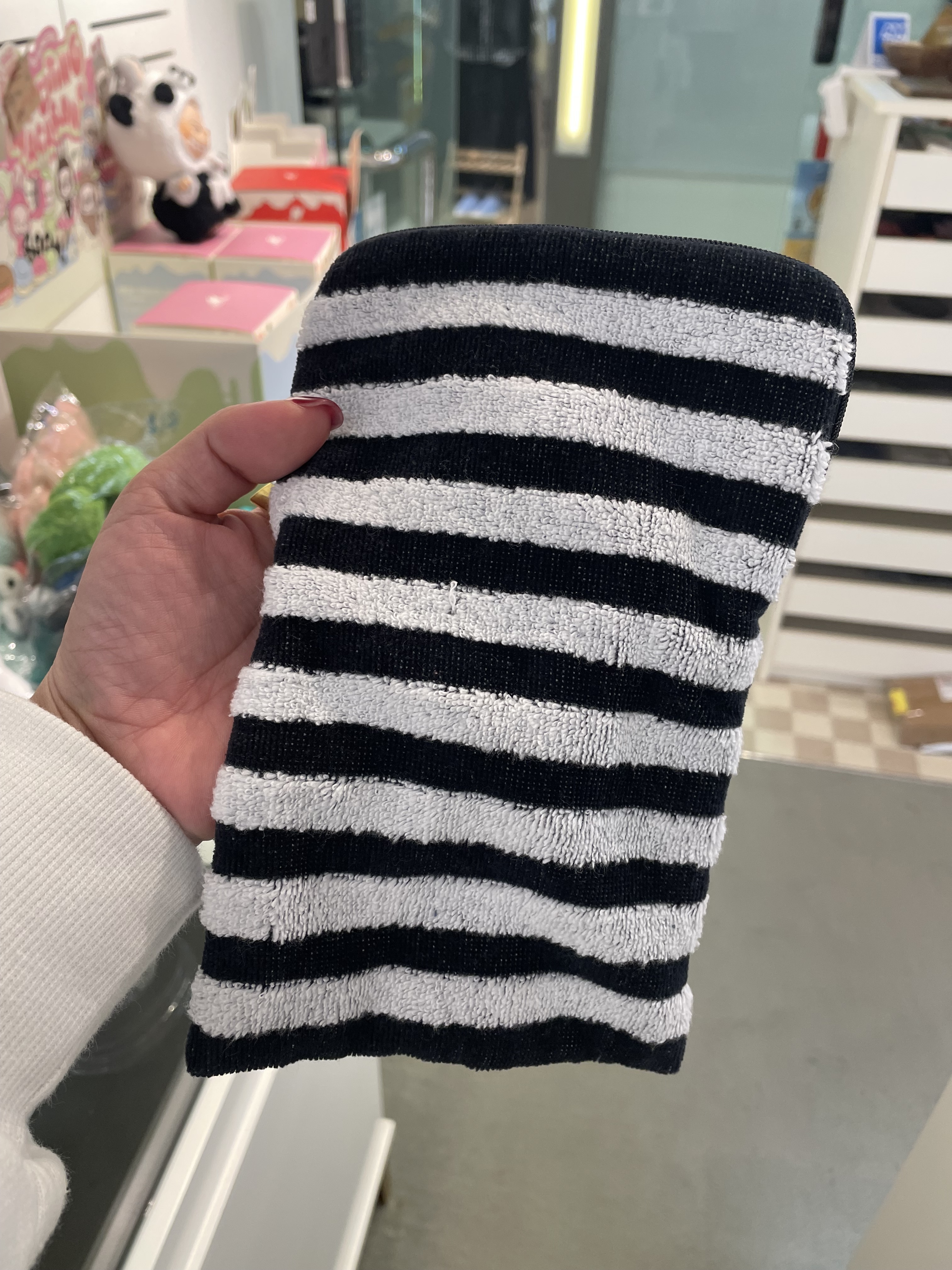 AGNES B 毛巾水樽套 雙面