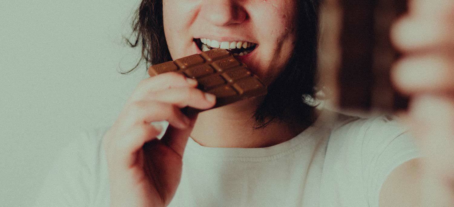 開心吃巧克力