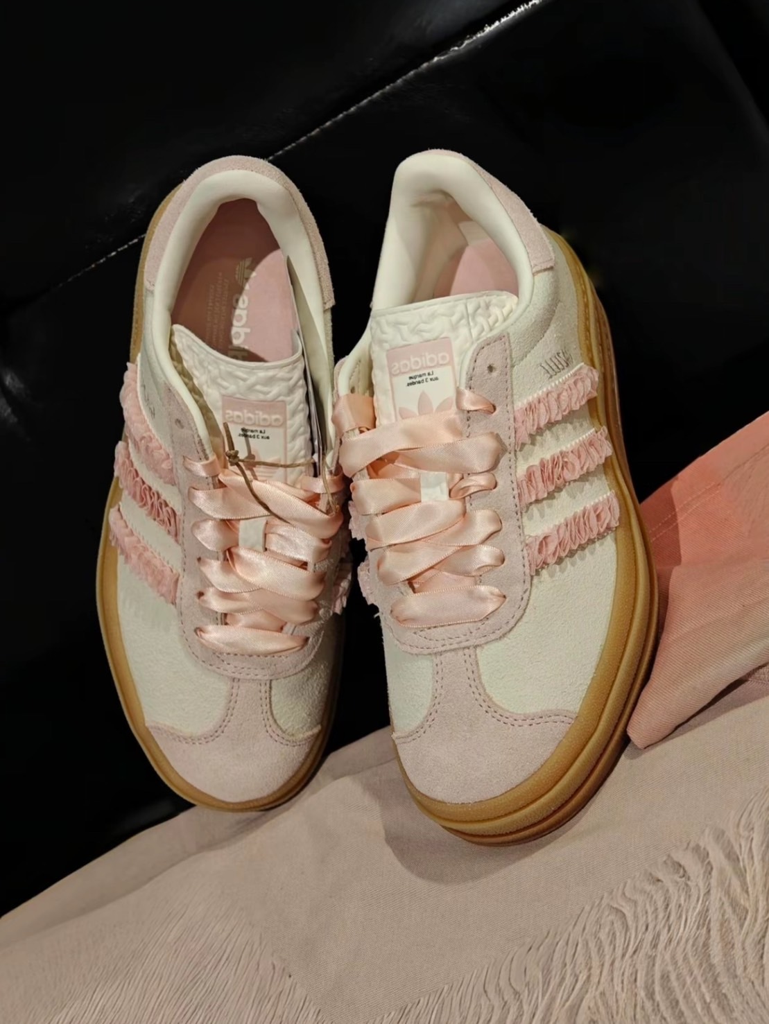 ADIDAS ORIGINALS GAZELLE BOLD 櫻花粉 芭蕾風🩰