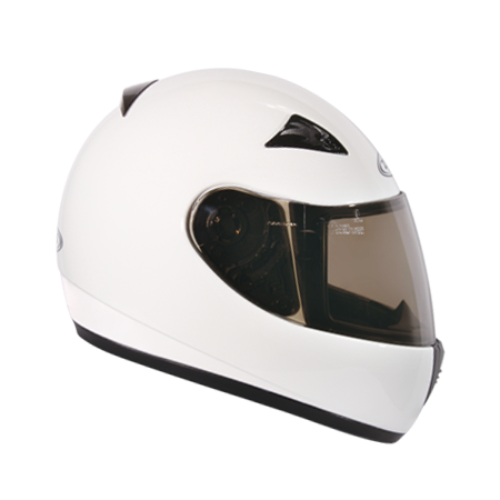 ZEUS ZS-2000C 亮光白 素色 全罩帽款 小帽體