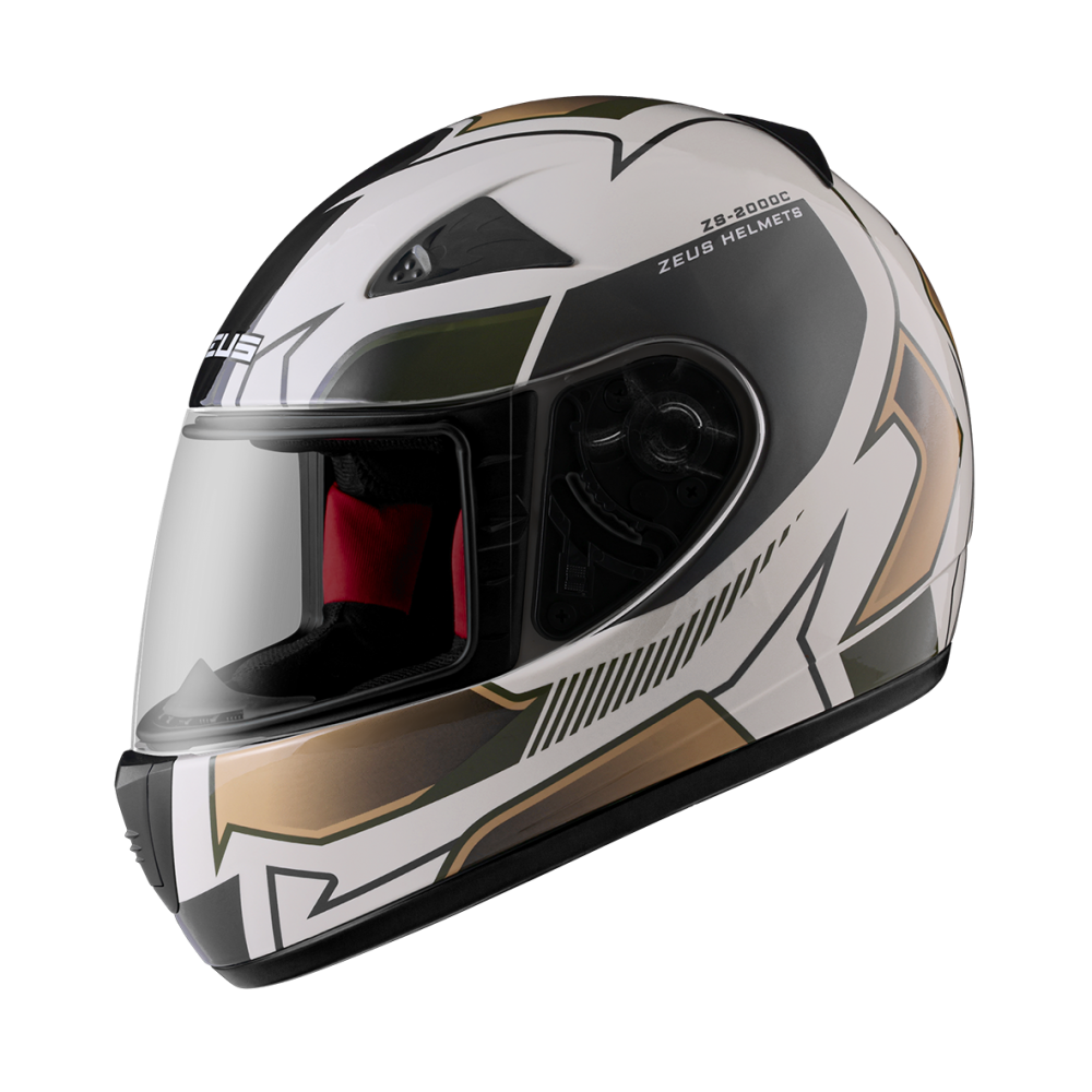 ZEUS ZS-2000C F65 暖灰/卡其 彩繪 全罩帽款 小帽體