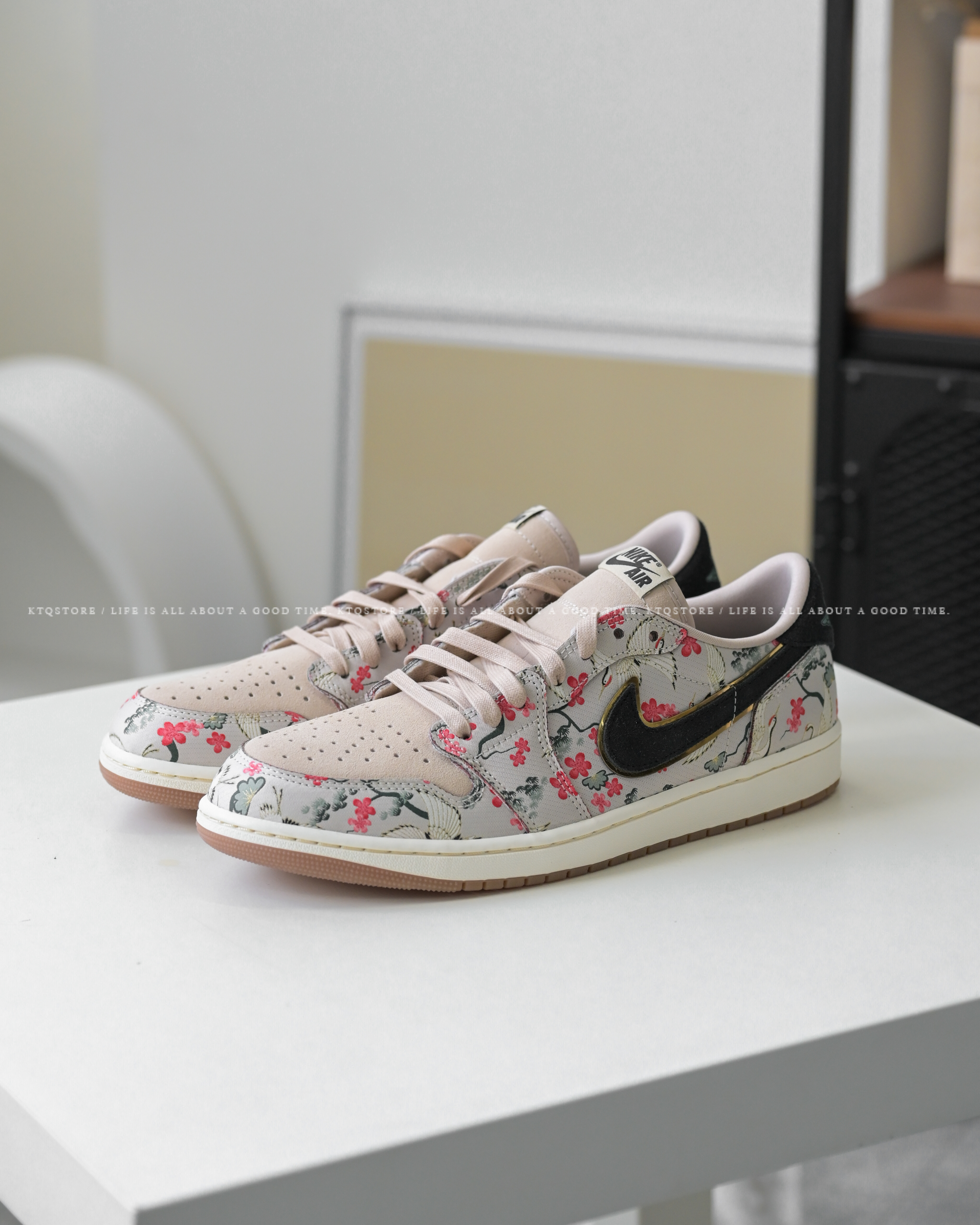KTQ STORE ‧ Rui Hachimura x Air Jordan 1 Retro Low OG "Cranes" 仙鶴 HV8293-100