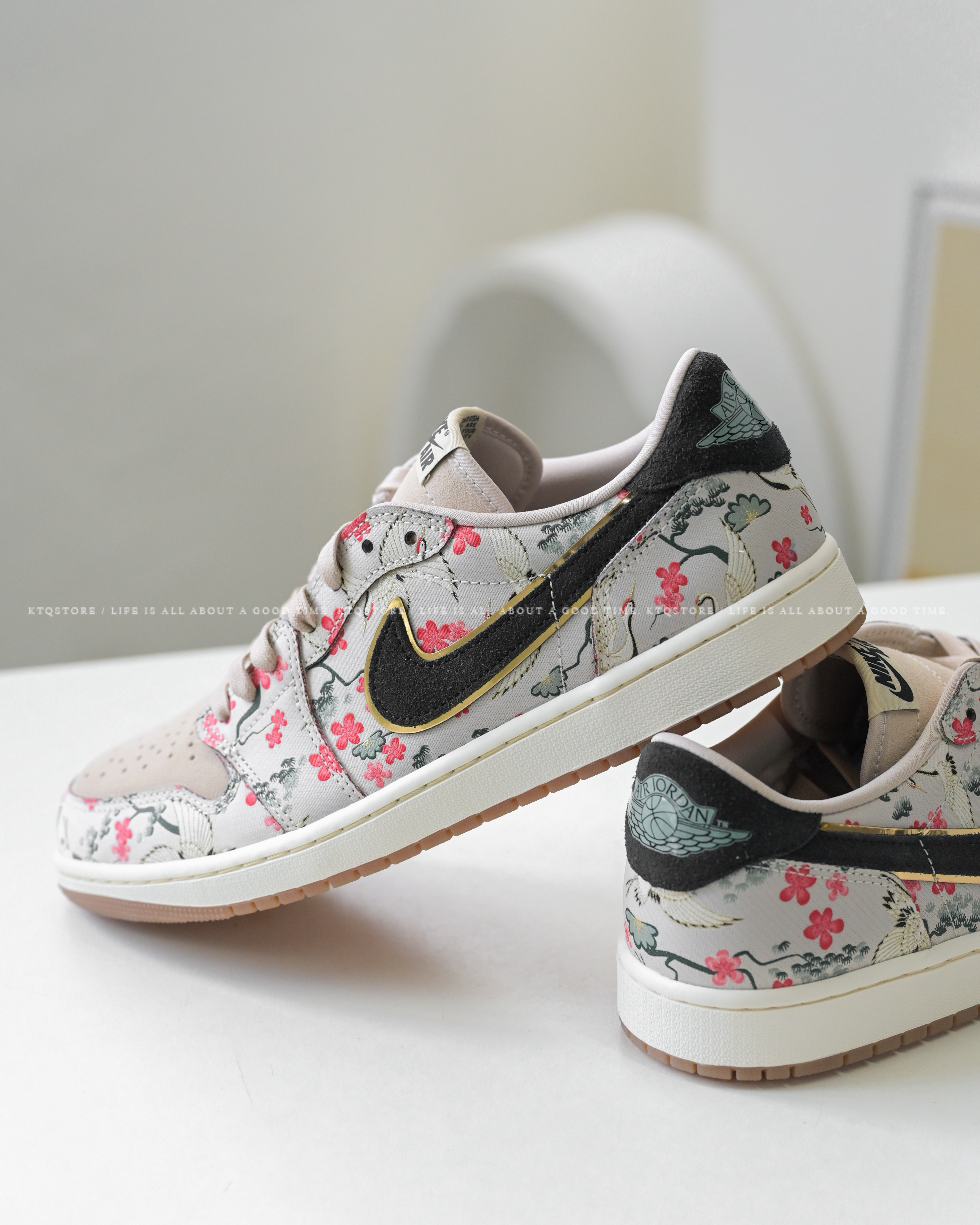 KTQ STORE ‧ Rui Hachimura x Air Jordan 1 Retro Low OG "Cranes" 仙鶴 HV8293-100
