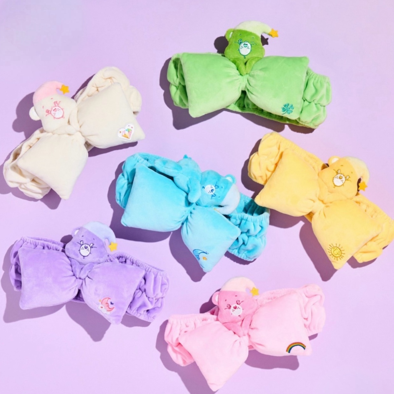 CARE BEARS 彩虹熊 蝴蝶結 造型 髮帶 日本 代購