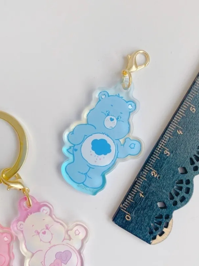 【 限量現貨 】 care bears 彩虹熊 拉鍊扣鑰匙圈 日本