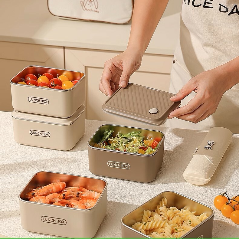 《5665》日式可微波防漏保溫便當盒