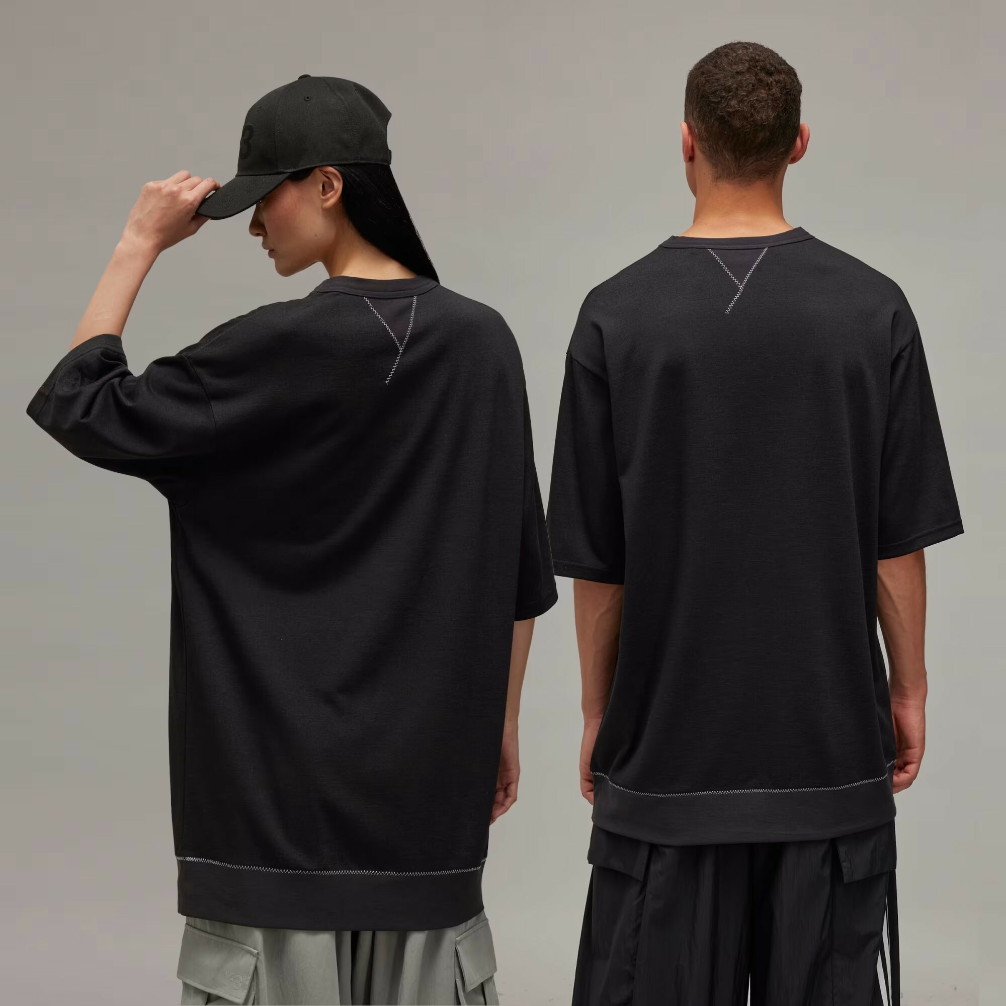 【 Y-3 U SS TEE PREM 短TEE - 碳黑 】