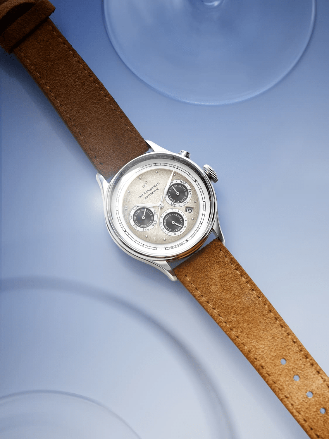 1564 Chronodate Automatic - Steel/Off White
