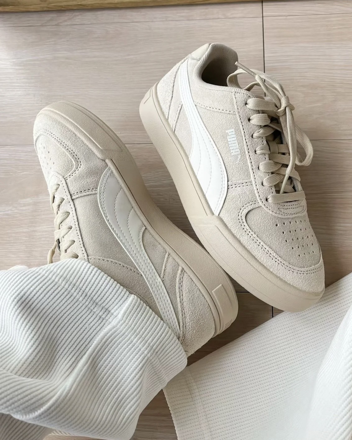 PUMA CAVEN 2.0 奶茶色 (402217-01)