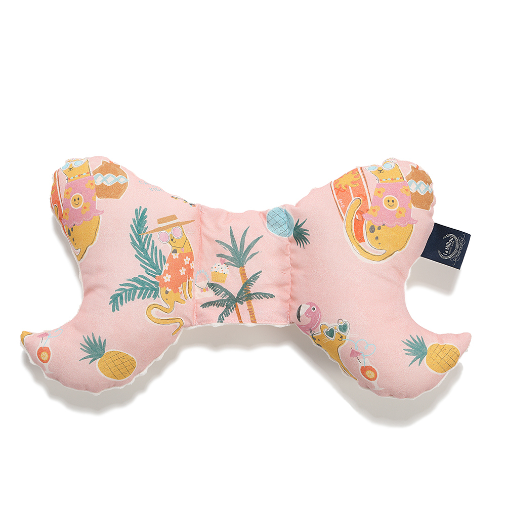 La Millou波蘭 天使枕｜石虎渡假中(粉底)｜雲朵白