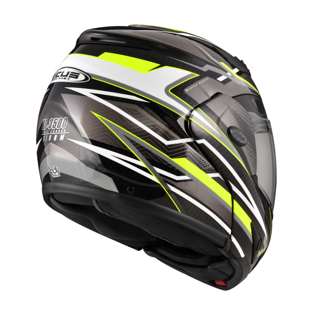 ZEUS ZS-3500 YY12 透明碳纖/灰 彩繪 全罩式帽款 碳纖維輕量帽款