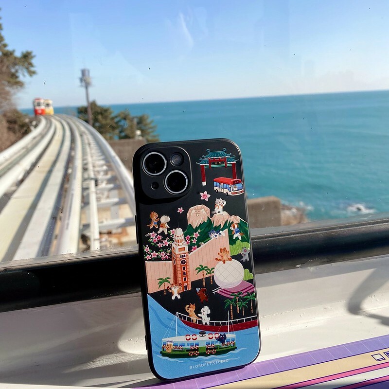 汪喵香港遊手機殼/ 獅子山 / 自家原創設計