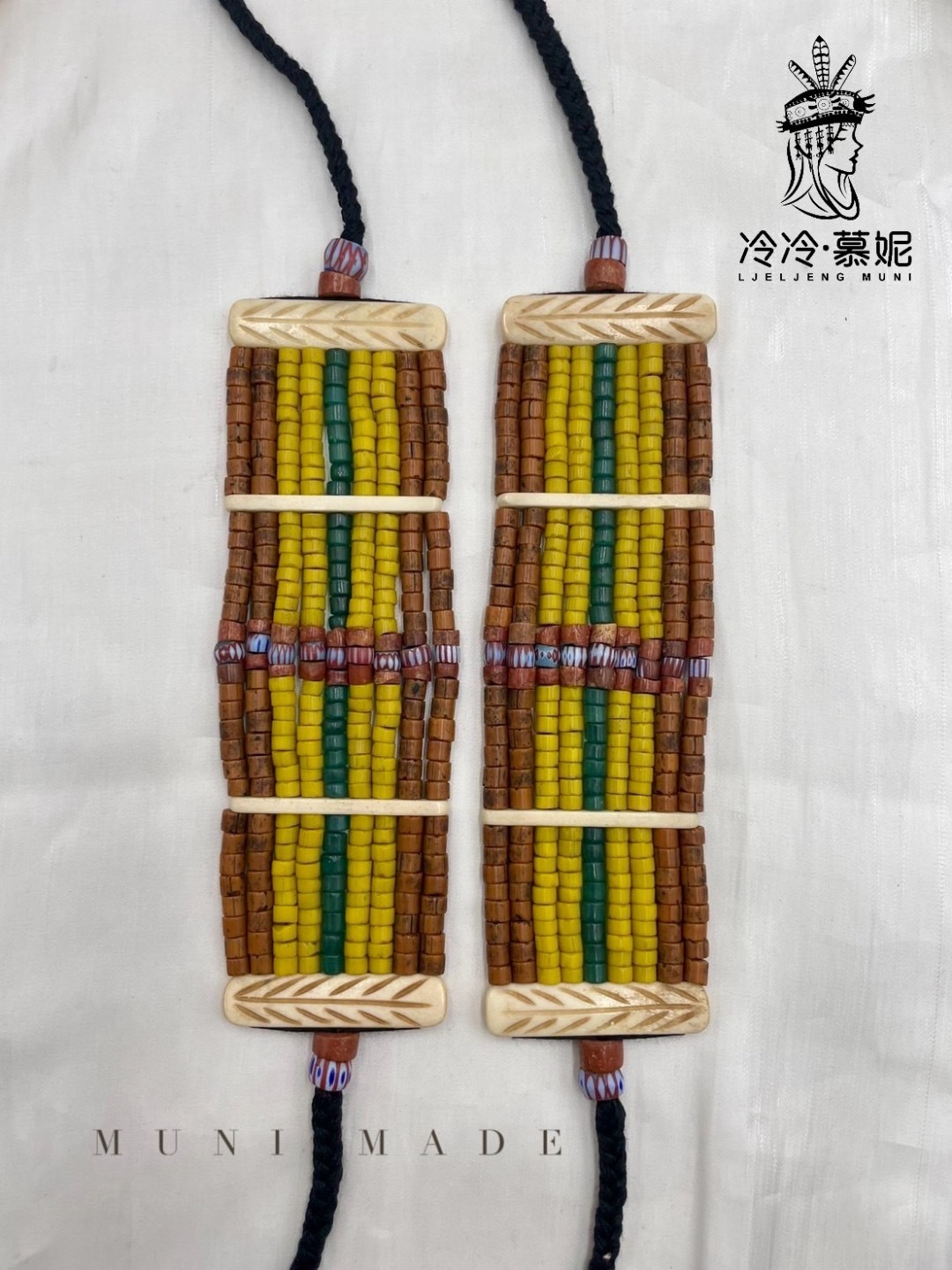 Muni-No.37貿易老珠九排手鍊18cm