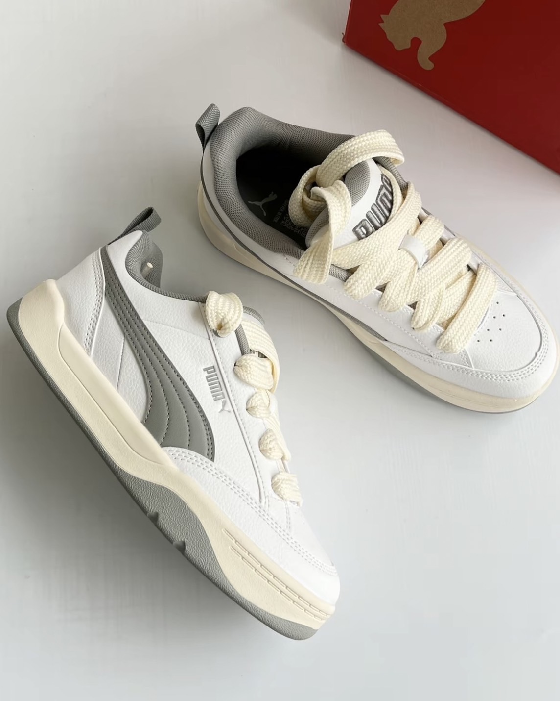 PUMA Park Lifestyle OG 白灰 (395084-01)