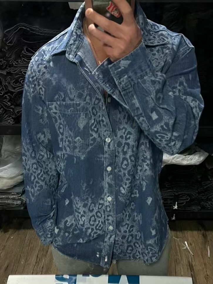 豹紋長袖恤衫 LIL-048S