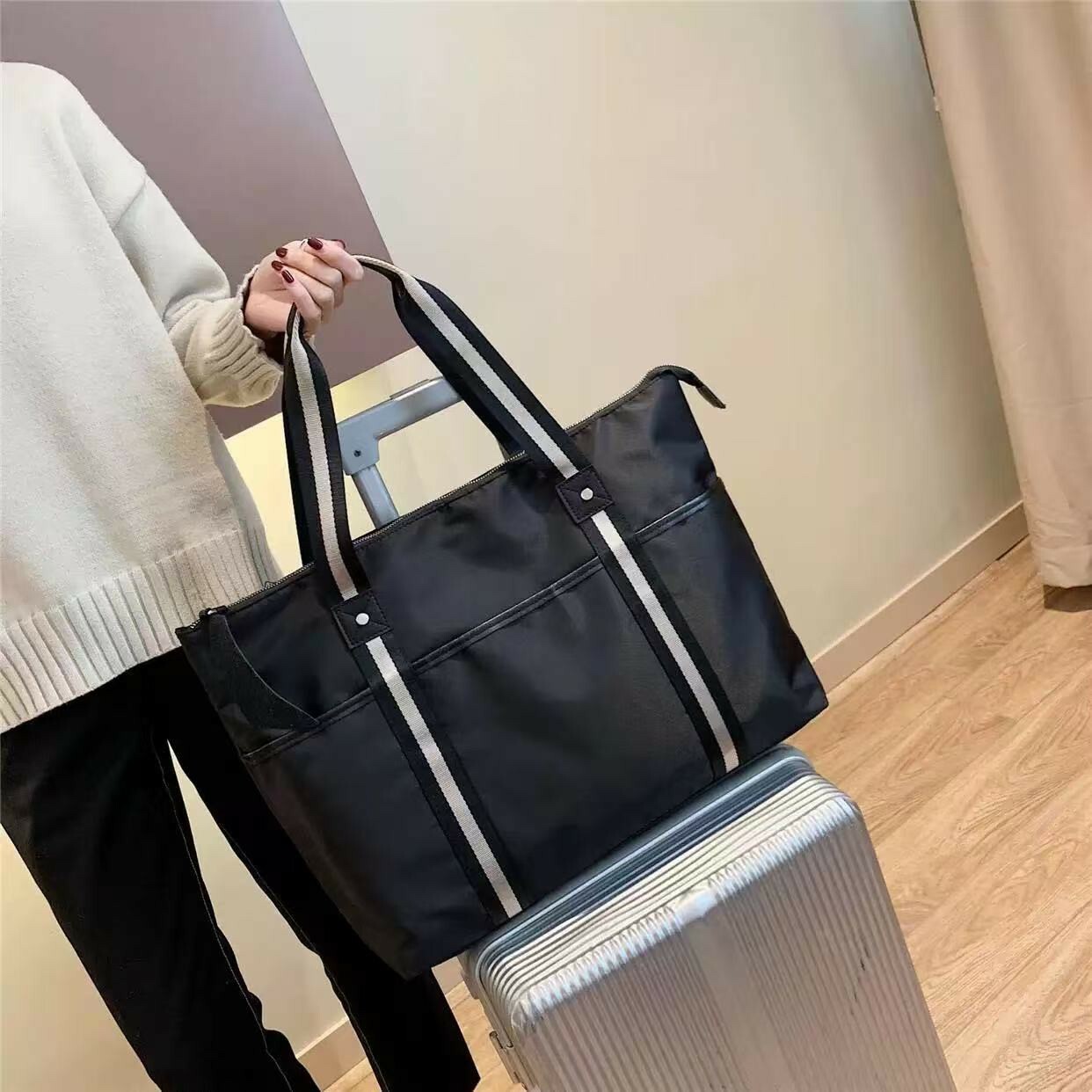 【8864休閒防潑水托特包】