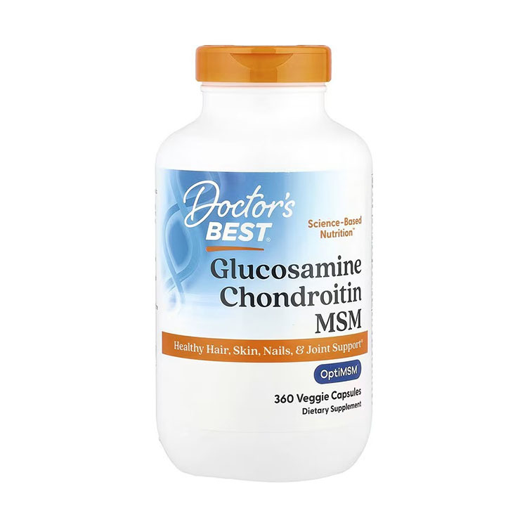 Doctor's Best Glucosamine Chondroitin MSM with OptiMSM, 360 Veggie Caps