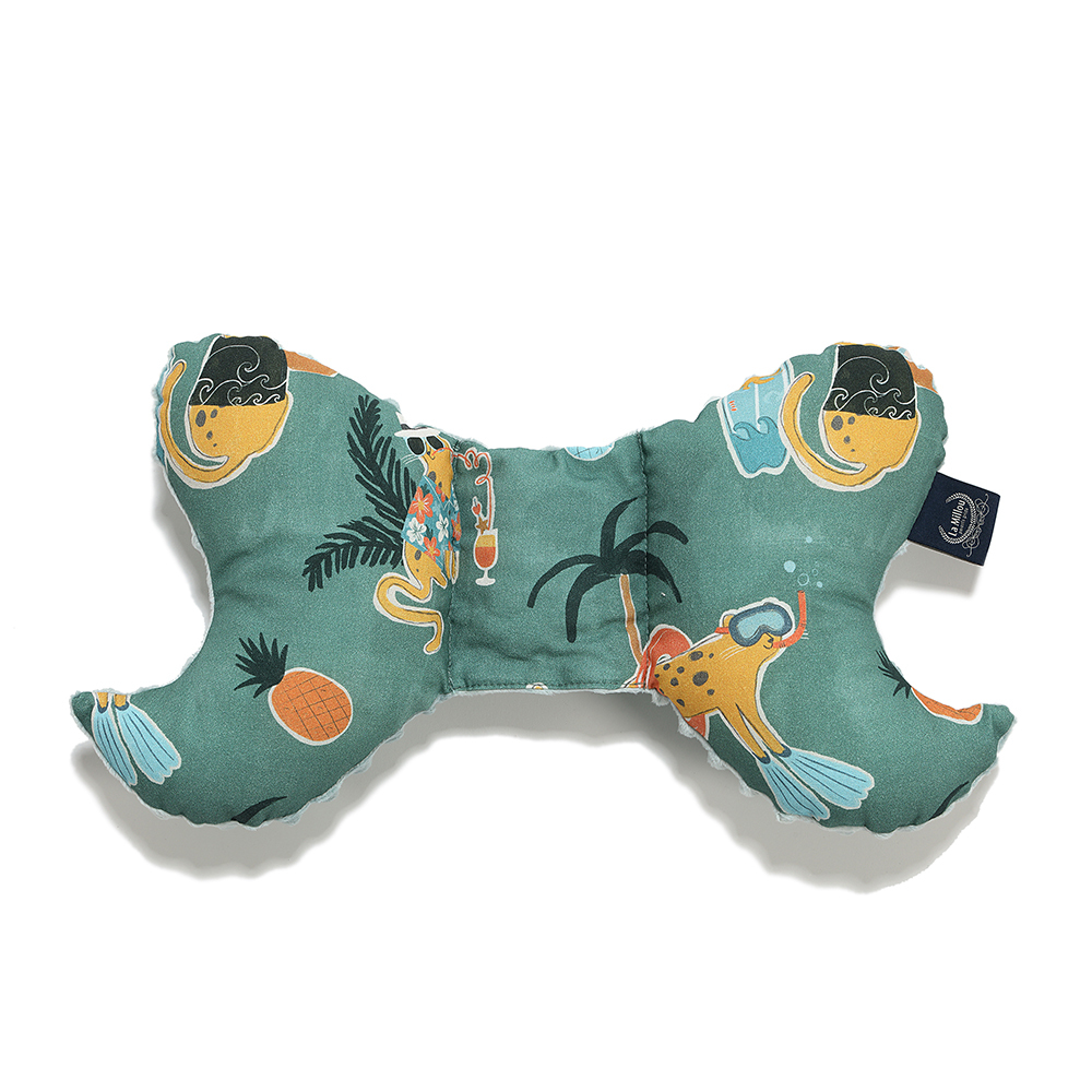 La Millou波蘭 天使枕｜石虎渡假中(綠底)｜煙燻香草綠