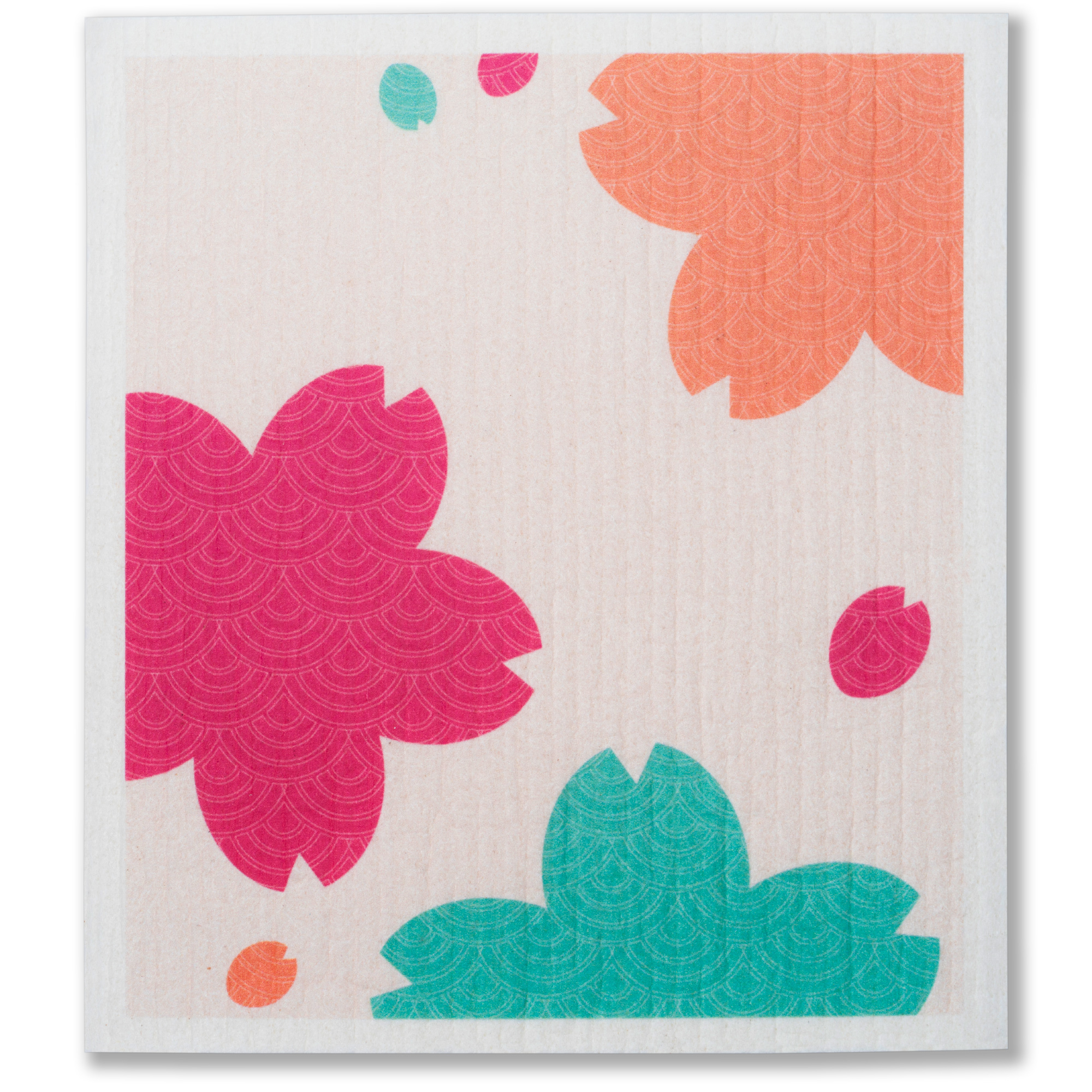LEAFFY sakura oriental autumn eco friendly cellulose sponge cloth - sakura