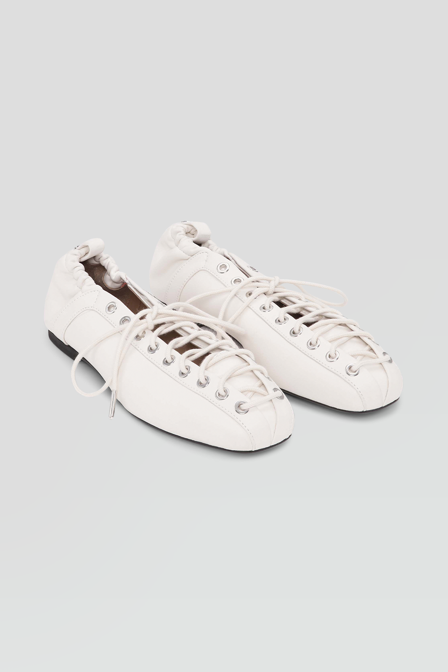 GANNI｜LACE UP 復古繫帶芭蕾平底鞋