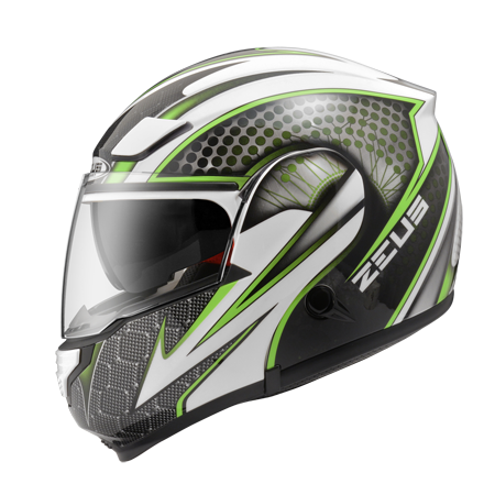 ZEUS ZS-3300 GG27 白/綠 彩繪 內墨片 可樂帽款