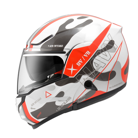 ZEUS ZS-3300 GG25 白/紅 彩繪 內墨片 可樂帽款