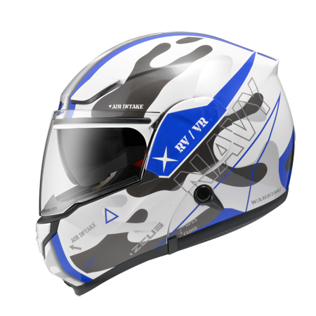 ZEUS ZS-3300 GG25 白/藍 彩繪 內墨片 可樂帽款