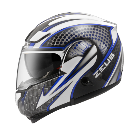 ZEUS ZS-3300 GG27 白/藍 彩繪 內墨片 可樂帽款