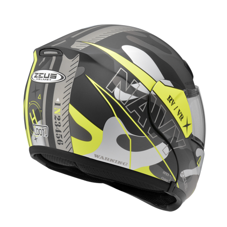 ZEUS ZS-3300 GG25 消光黑/黃 彩繪 內墨片 可樂帽款