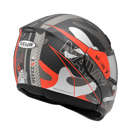 ZEUS ZS-3300 GG25 消光黑/紅 彩繪 內墨片 可樂帽款