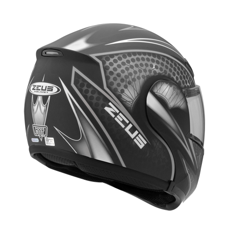 ZEUS ZS-3300 GG27 消光黑/銀 彩繪 內墨片 可樂帽款