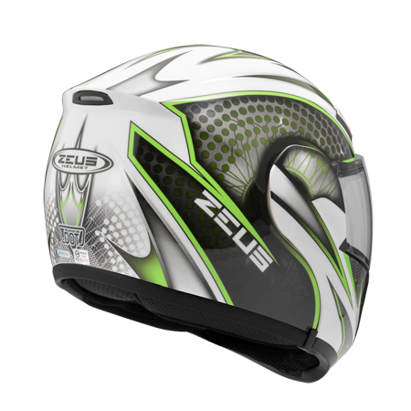 ZEUS ZS-3300 GG27 白/綠 彩繪 內墨片 可樂帽款
