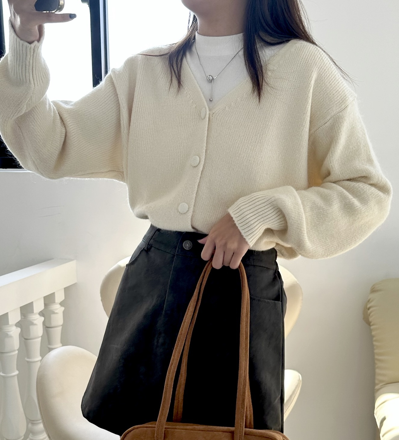 萌萌包釦針織衣