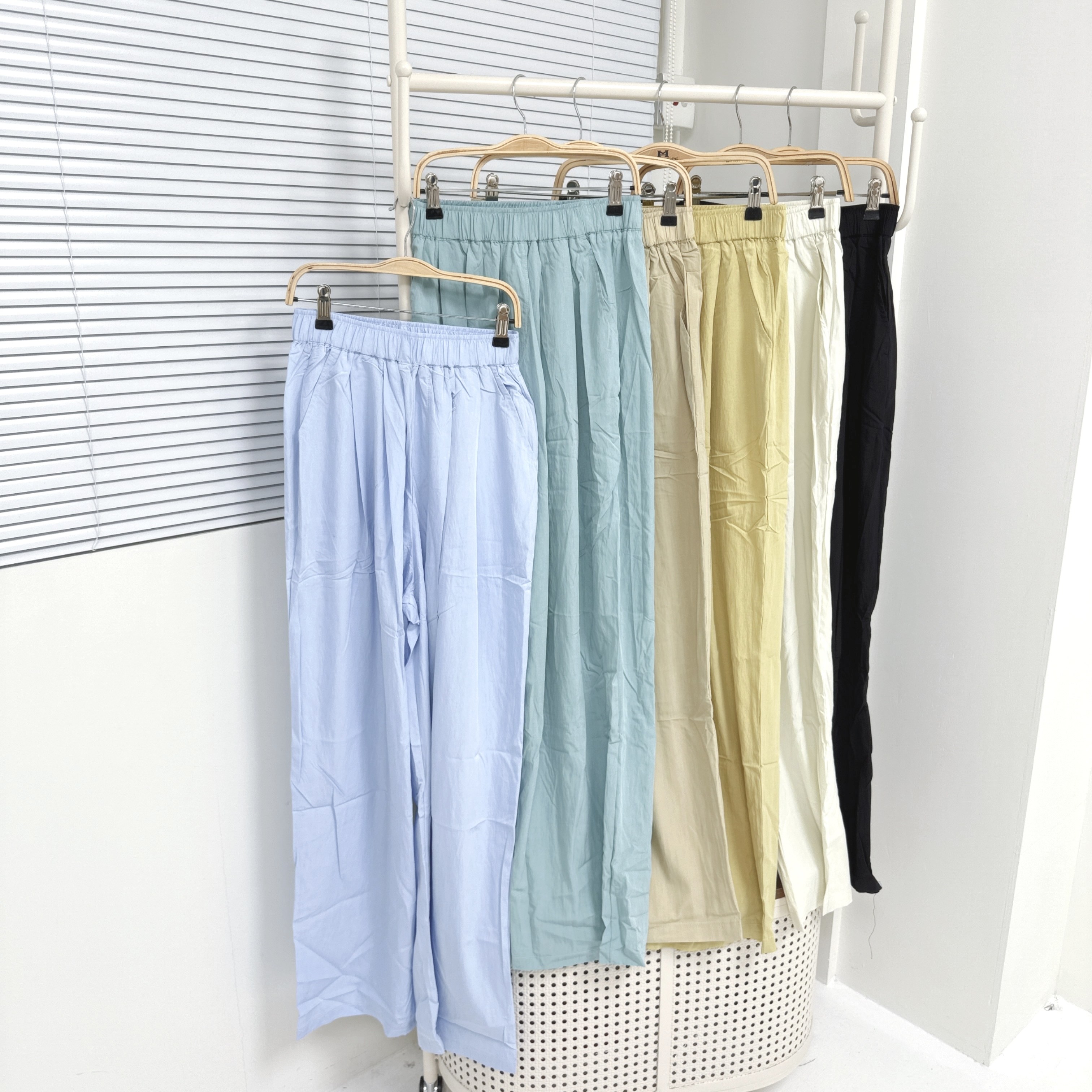 【Hoi2推介】K197-K202 多色~薄身闊褲