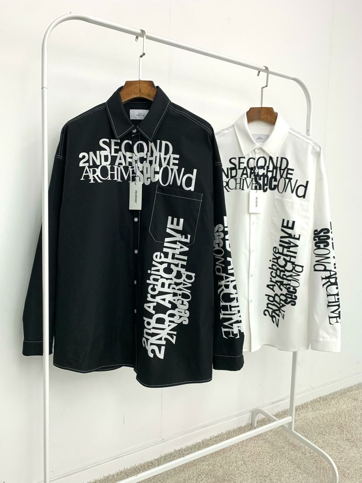 英文字長袖恤衫 2nd-206S