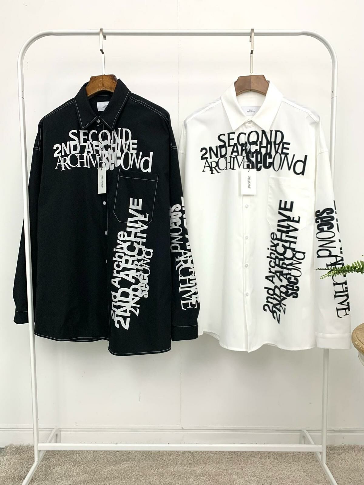 英文字長袖恤衫 2nd-206S