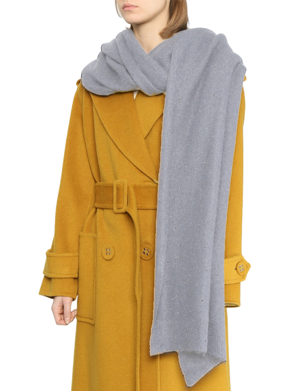 LIVIANA CONTI 毛海圍巾 (淺灰)