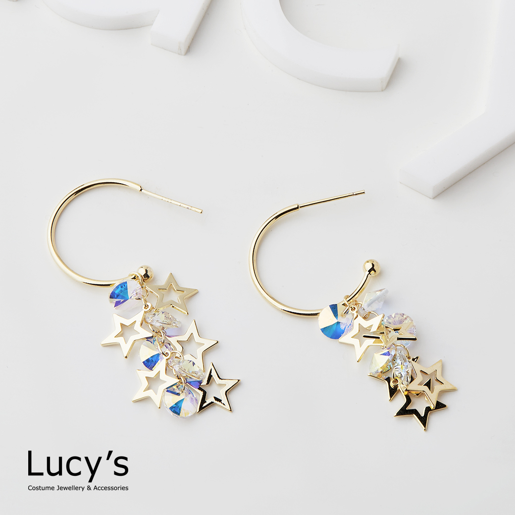 璀璨星迹 耳環 (二色) (121166/121167)