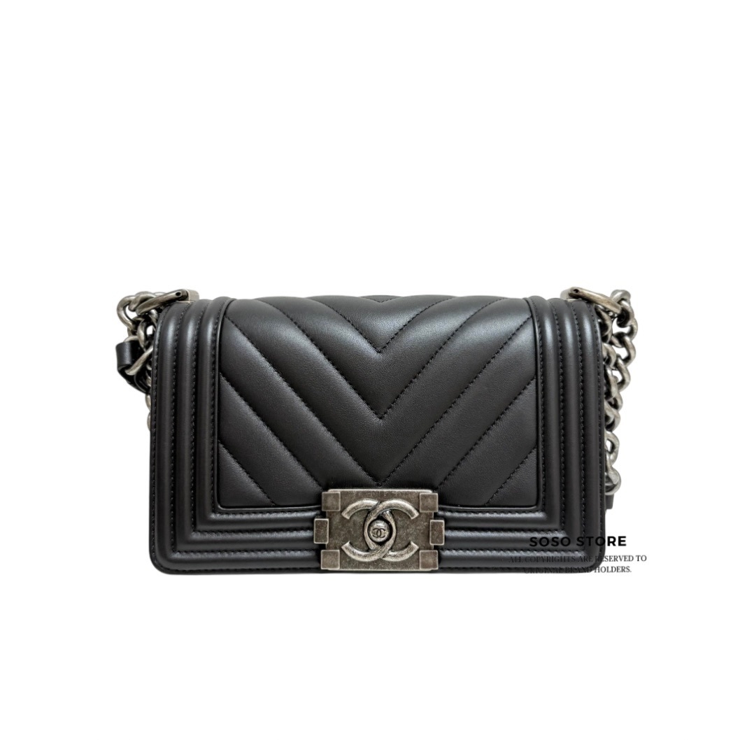 Chanel Boy 20 - Black / Shw