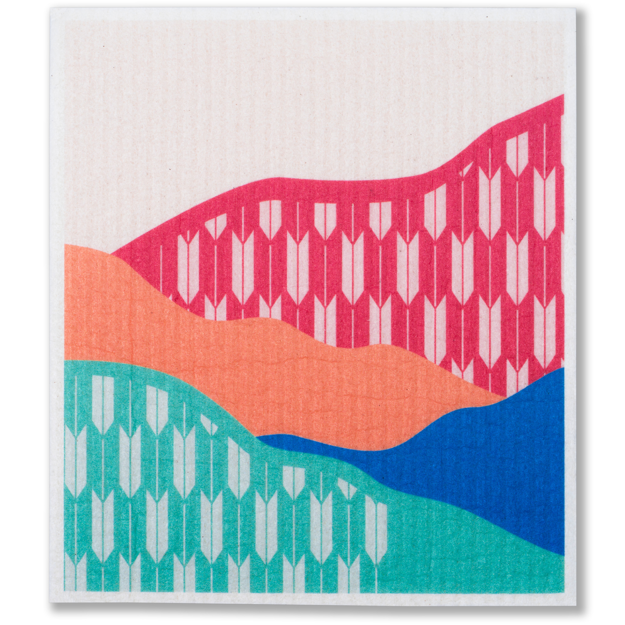 LEAFFY sakura oriental autumn eco friendly cellulose sponge cloth - mountail trail