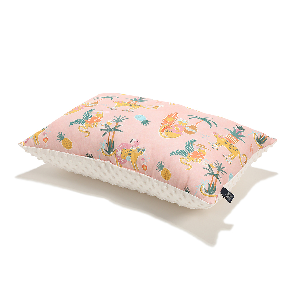 La Millou波蘭 豆豆大枕心｜石虎渡假中(粉底)｜雲朵白