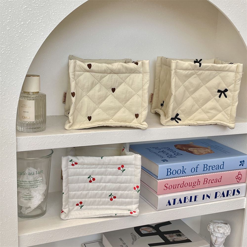 《5667》ins韓風嬰兒棉雜物化妝品收納籃