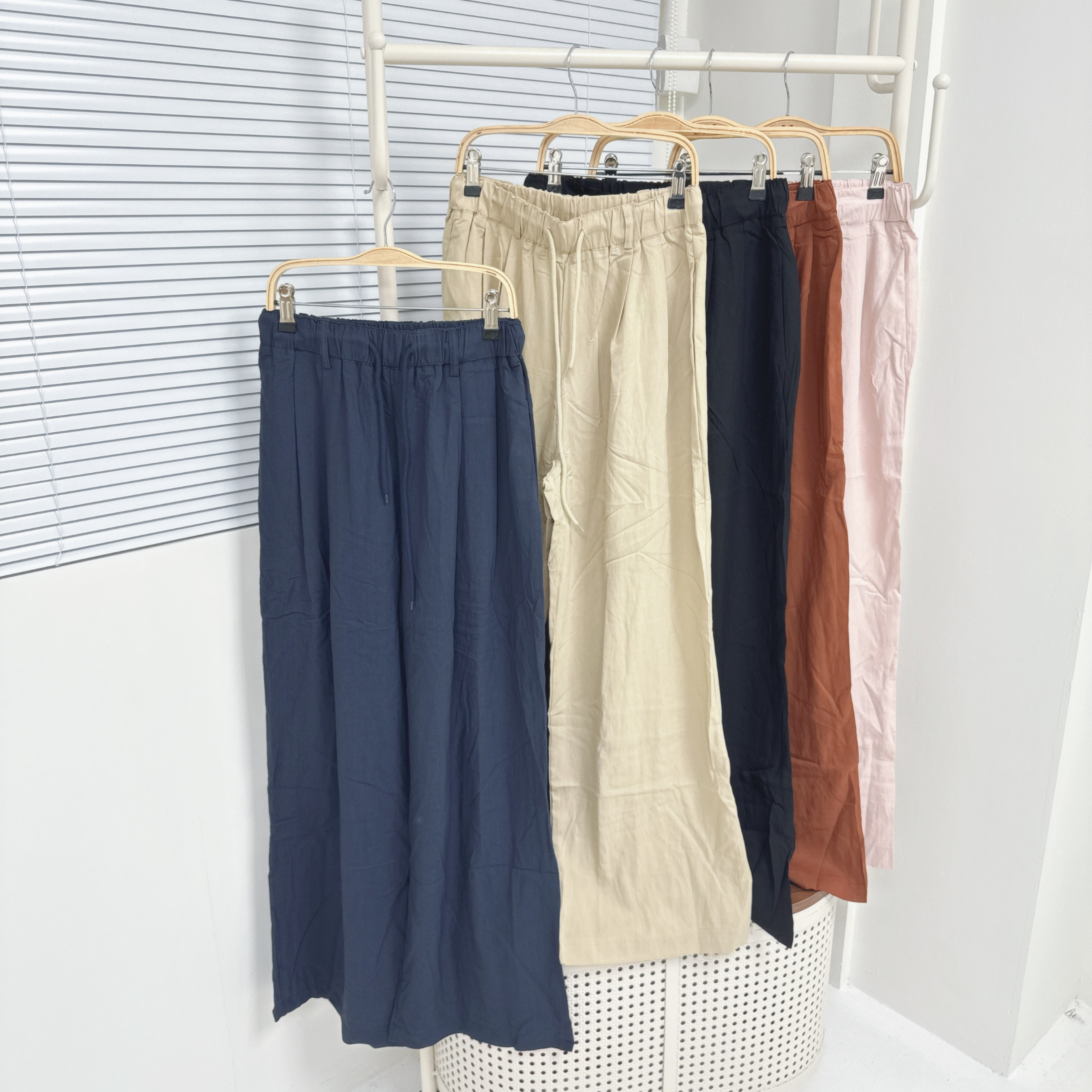 【Hoi2推介】K205-K209 麻料闊褲