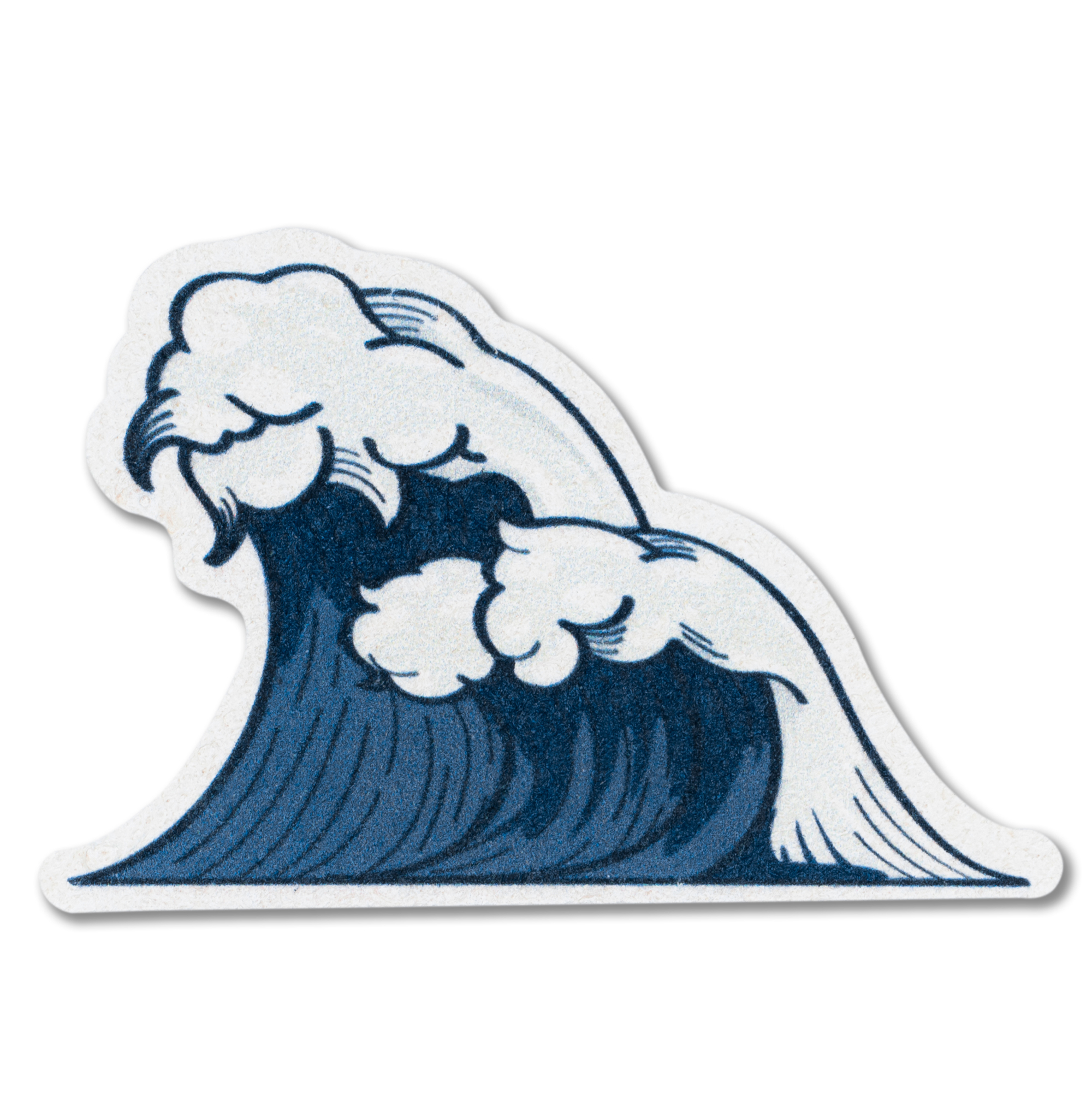 LEAFFY kanagawa waves natural cellulose pop up sponge - kume blue