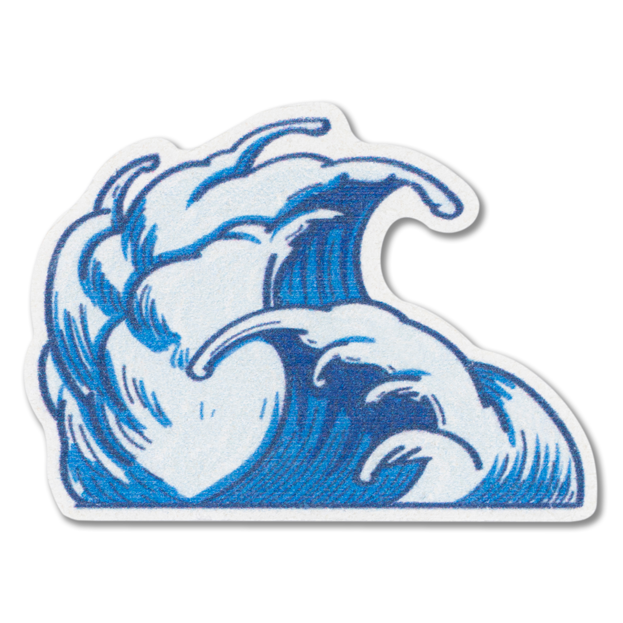 LEAFFY kanagawa waves natural cellulose pop up sponge - ishigaki teal